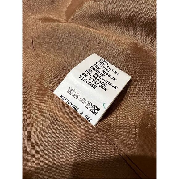 Alouette women jacket 3 buttons pocket made in France size 5 fit US size 10 - Picture 12 of 13